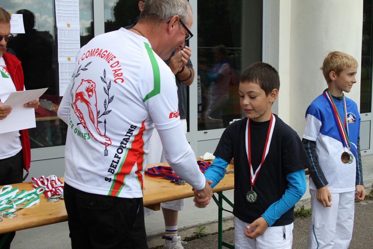 Championnat de ligue et départemental FITA à Belfort du 30 Juin 2013