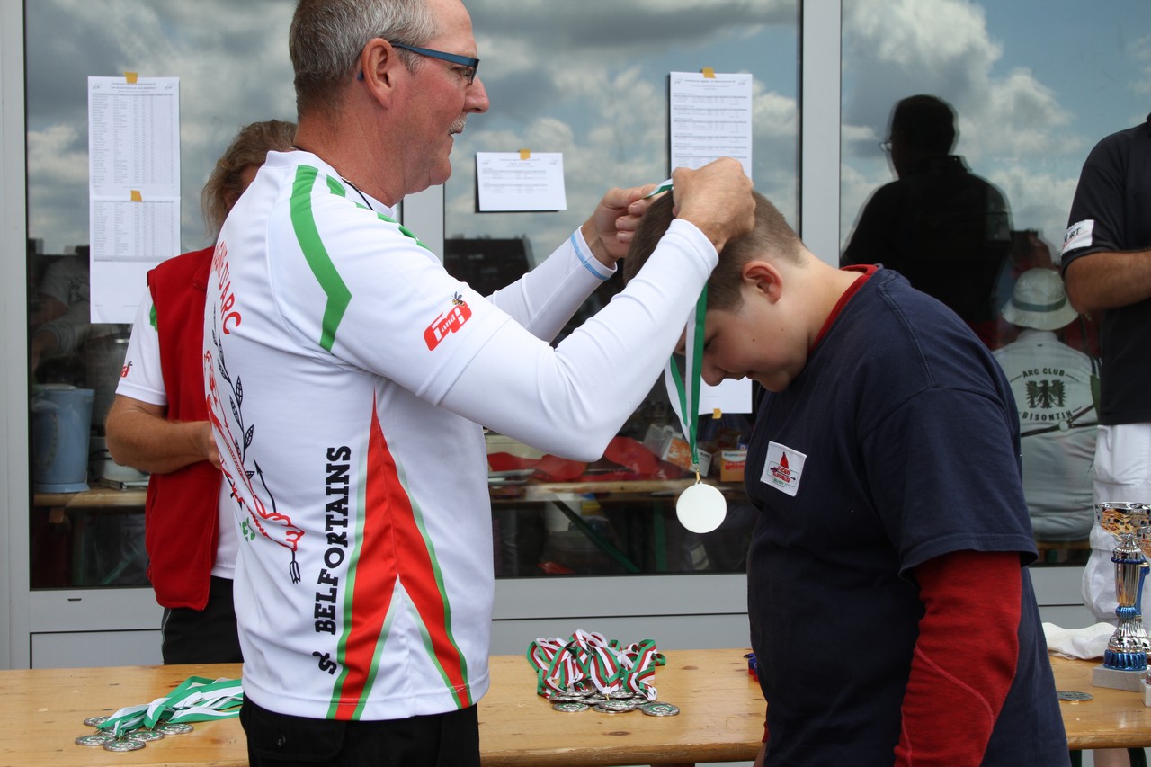 Championnat de ligue et départemental FITA à Belfort du 30 Juin 2013