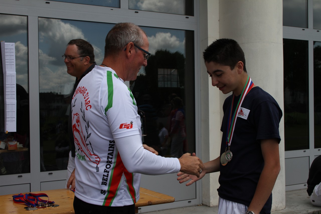 Championnat de ligue et départemental FITA à Belfort du 30 Juin 2013