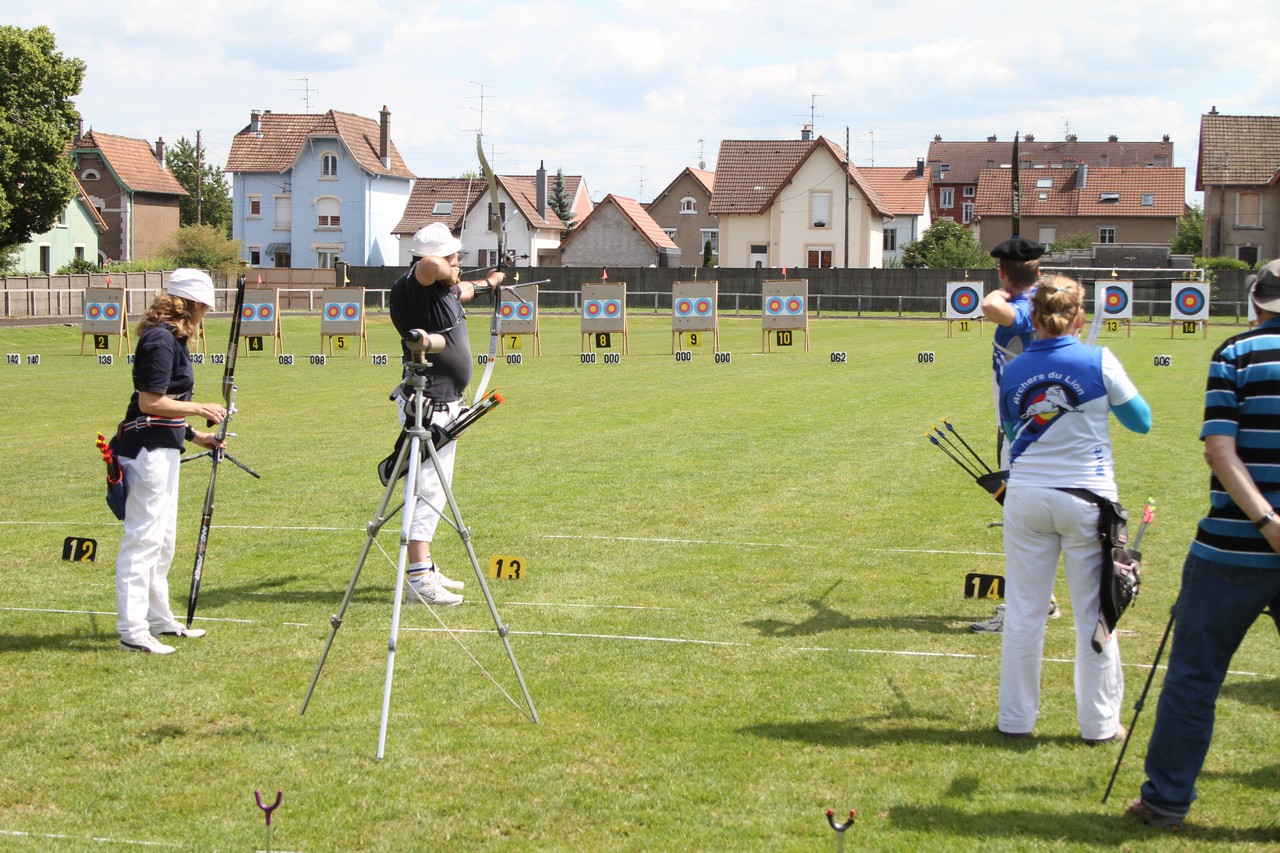 Championnat de ligue et départemental FITA à Belfort du 30 Juin 2013