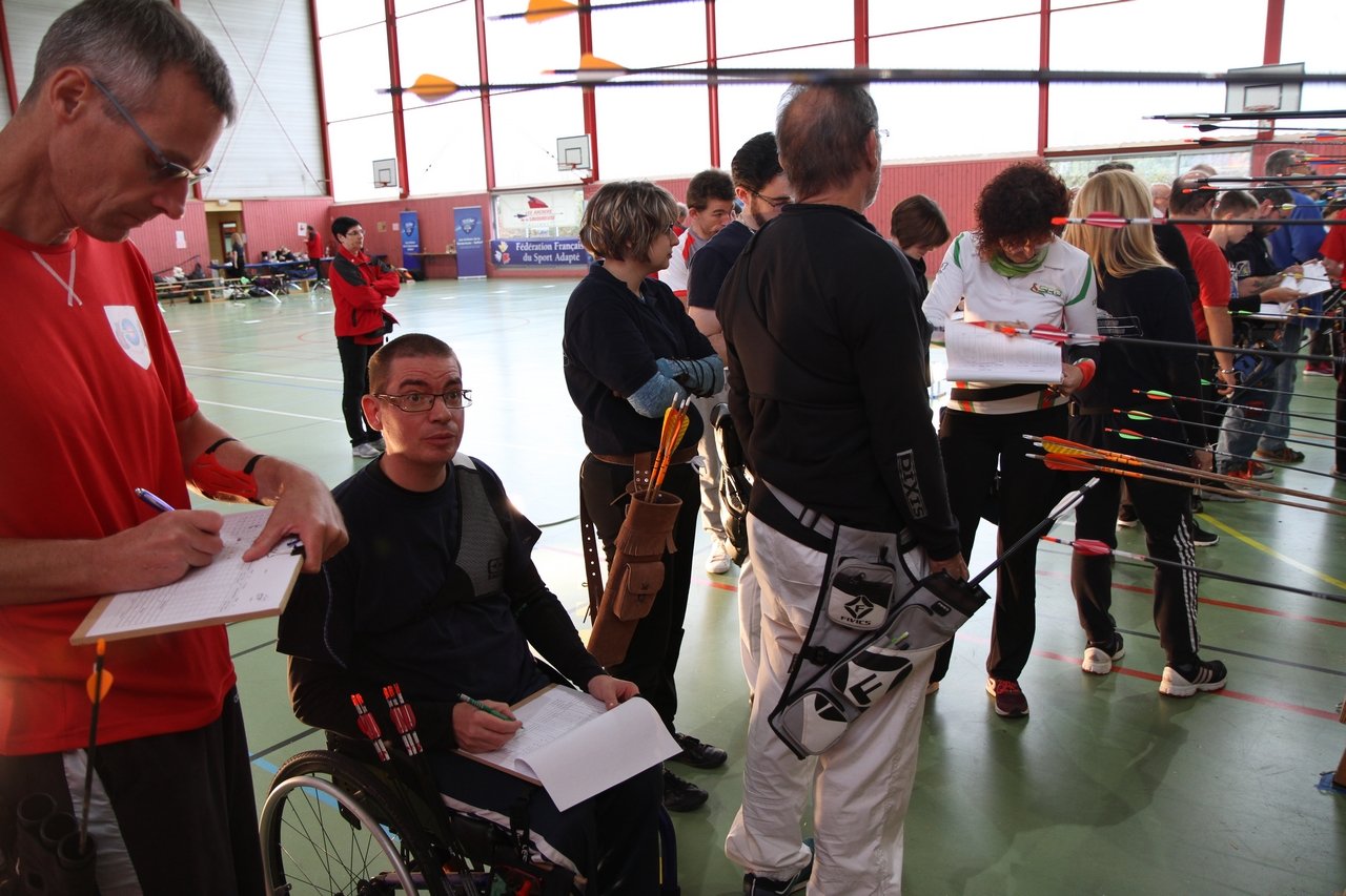Tir en salle Handisport, Sport adapté du 27 octobre et Qualificatif FFTA du 28 octobre 2018.
