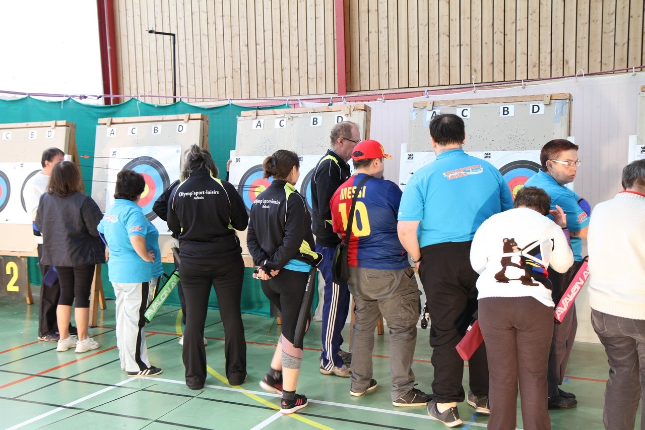 Tir en salle Handisport, Sport adapté du 27 octobre et Qualificatif FFTA du 28 octobre 2018.