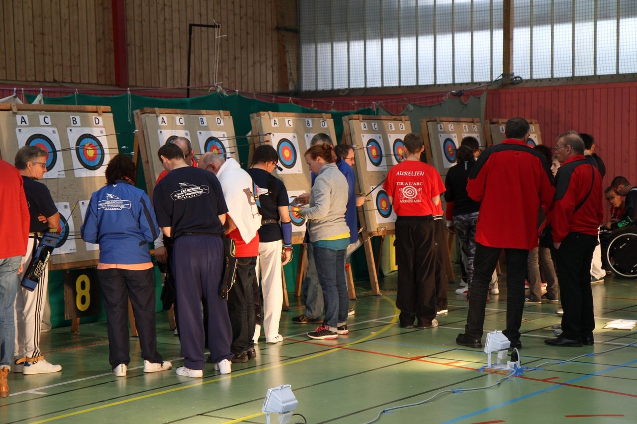 Tir en salle Handisport, Sport adapté du 27 octobre et Qualificatif FFTA du 28 octobre 2018.