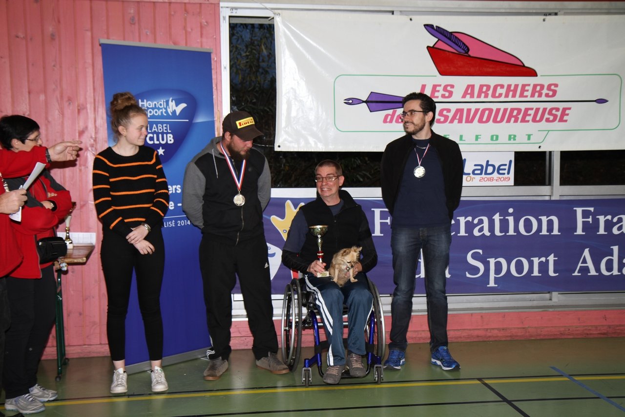 Tir en salle Handisport, Sport adapté du 27 octobre et Qualificatif FFTA du 28 octobre 2018.