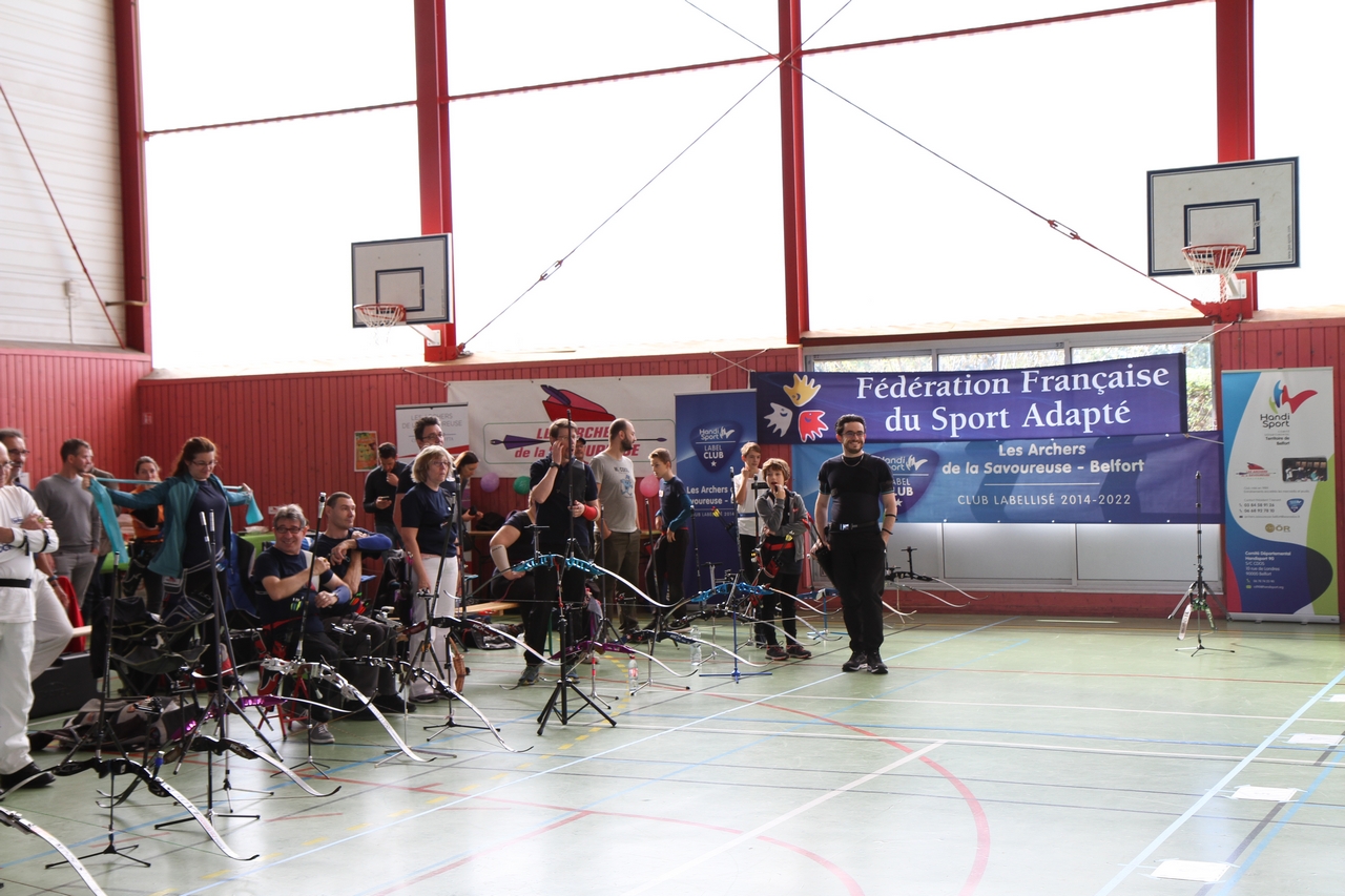 Tir en salle Handisport, Sport adapté du 26 octobre et Qualificatif FFTA du 27 octobre 2019.