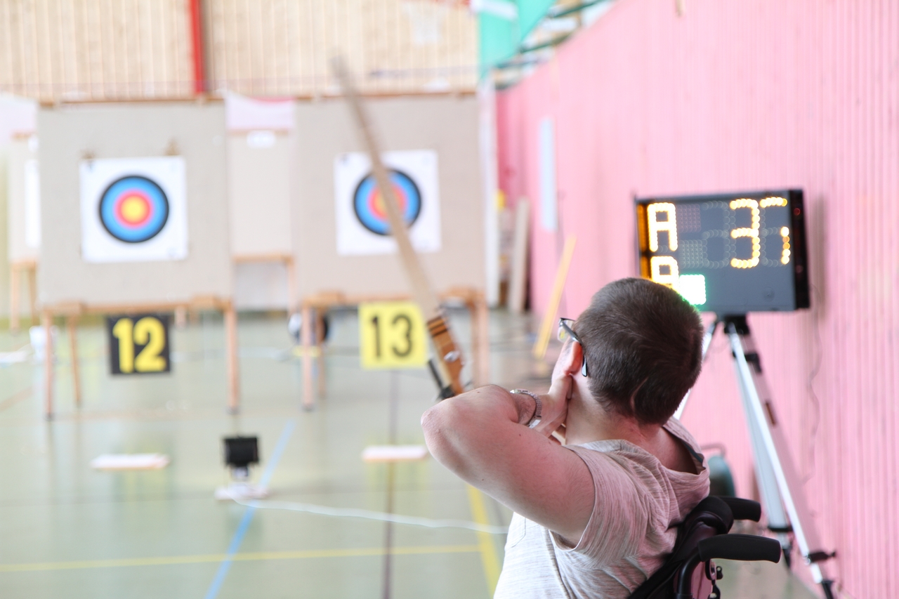 Tir en salle Handisport, Sport adapté du 26 octobre et Qualificatif FFTA du 27 octobre 2019.