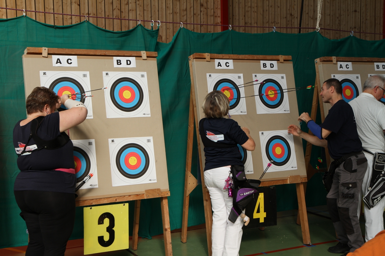 Tir en salle Handisport, Sport adapté du 26 octobre et Qualificatif FFTA du 27 octobre 2019.